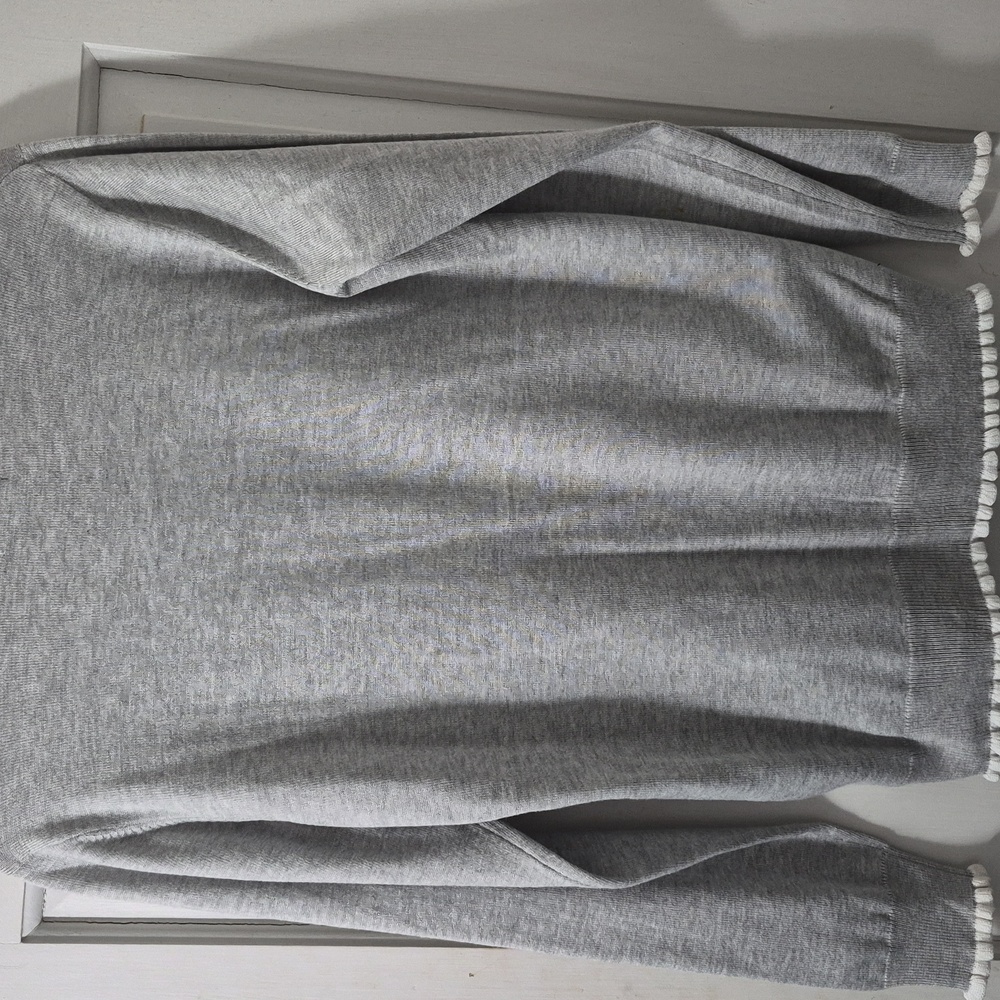 Gray Button-Up Cardigan - Picture 4 of 5